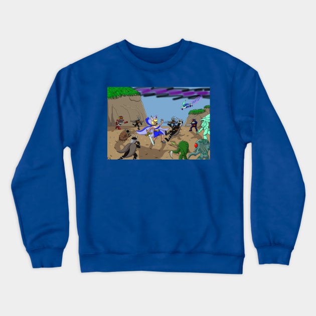 Surrounded by the Chrystalis army Crewneck Sweatshirt by Cyborg-Lucario